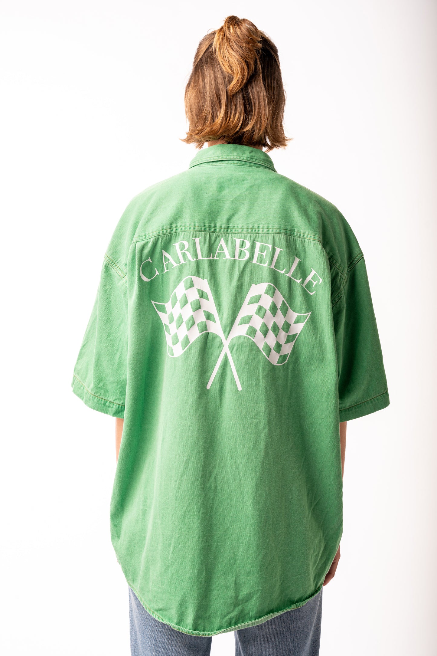 CARLABELLE Chequered Flag Short Sleeve Shirt