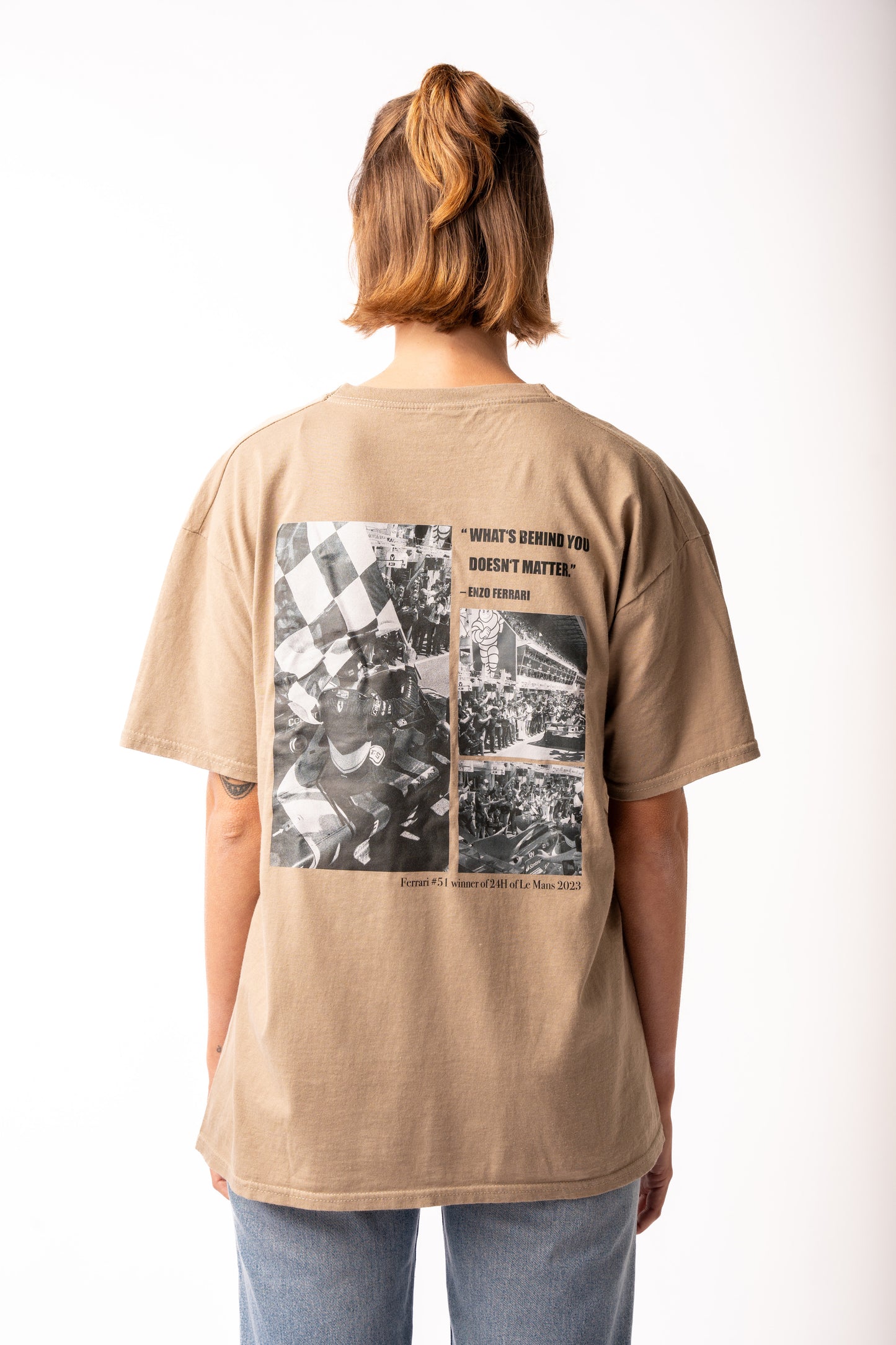 CARLABELLE Italian Victory T-Shirt Beige