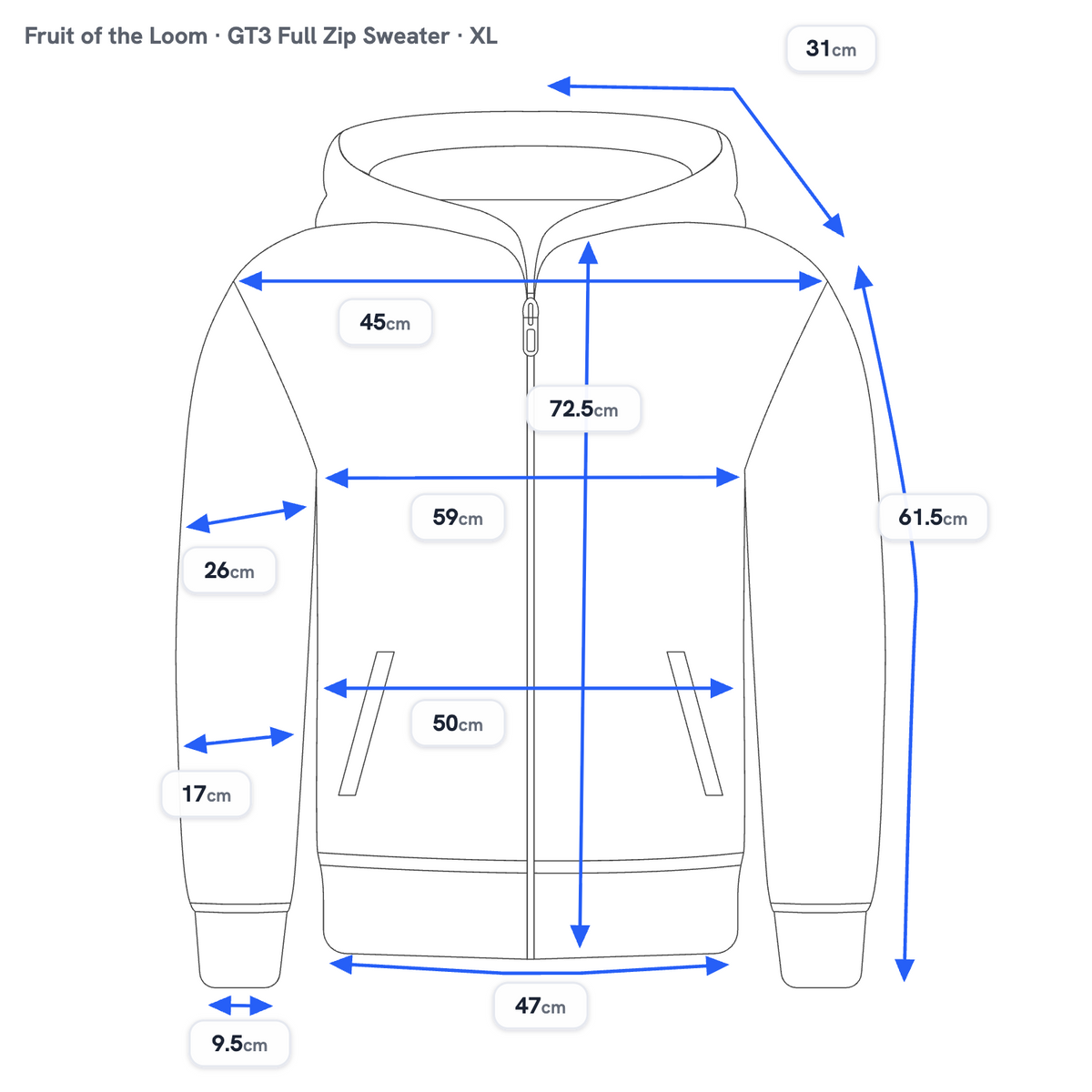 CARLABELLE GT3 Full Zip Sweater