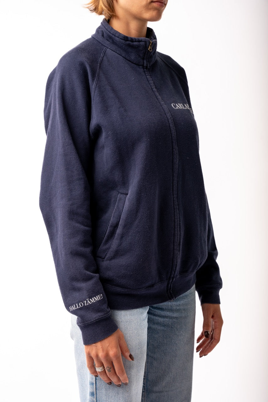 CARLABELLE Chequered Flag Full Zip Sweater