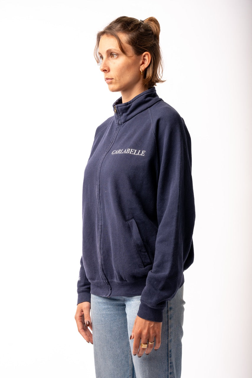 CARLABELLE Chequered Flag Full Zip Sweater