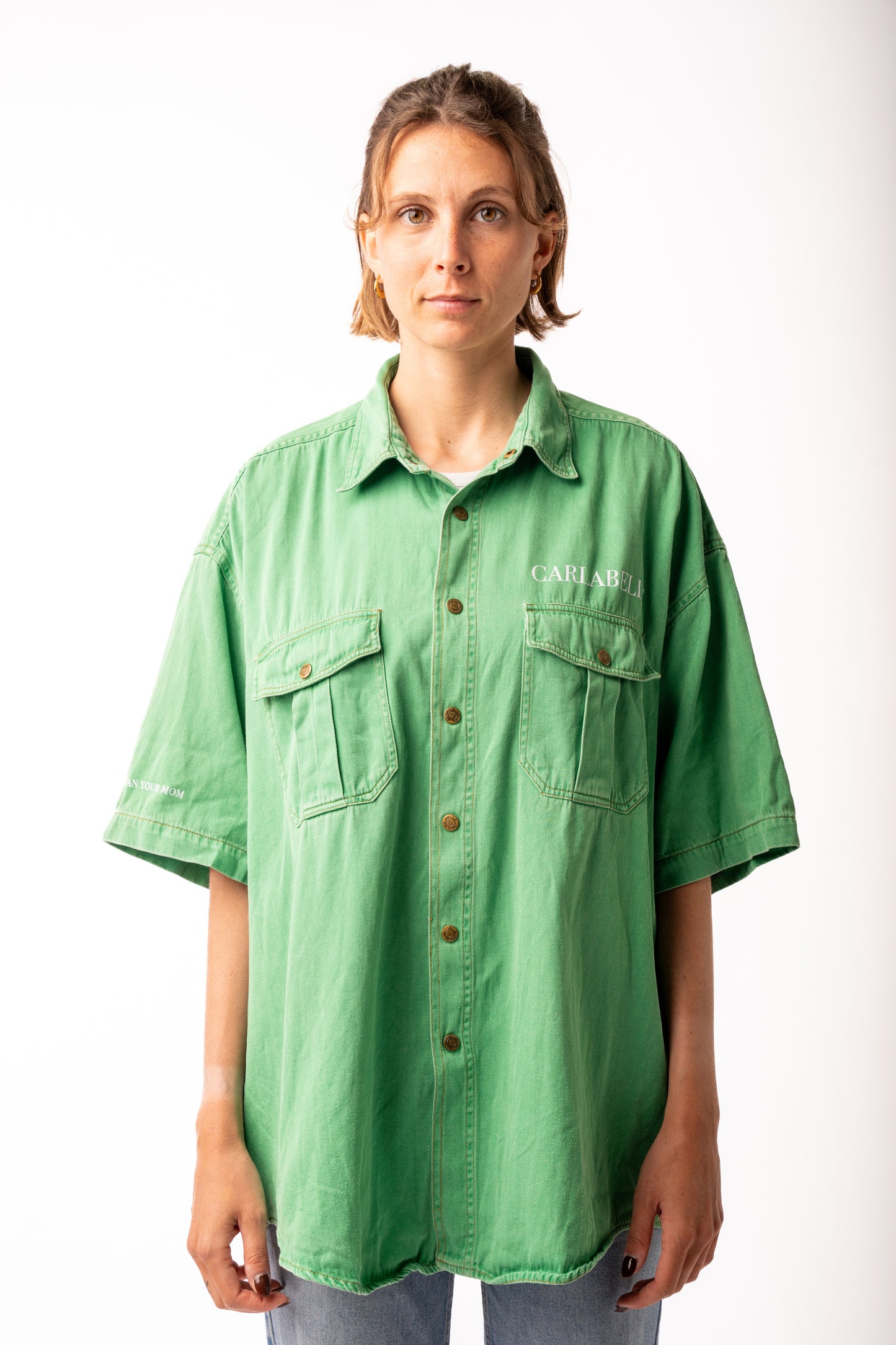 CARLABELLE Chequered Flag Short Sleeve Shirt