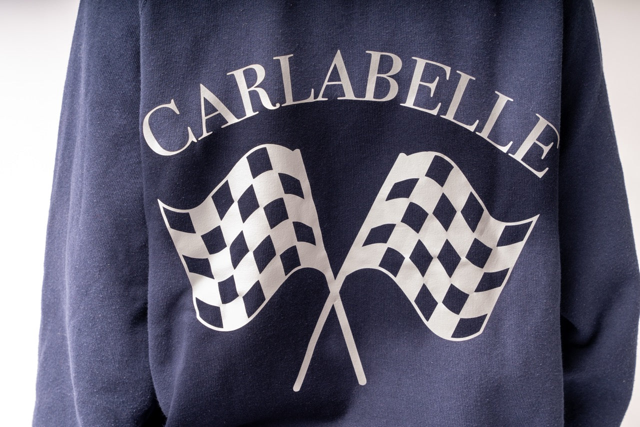 CARLABELLE Chequered Flag Full Zip Sweater