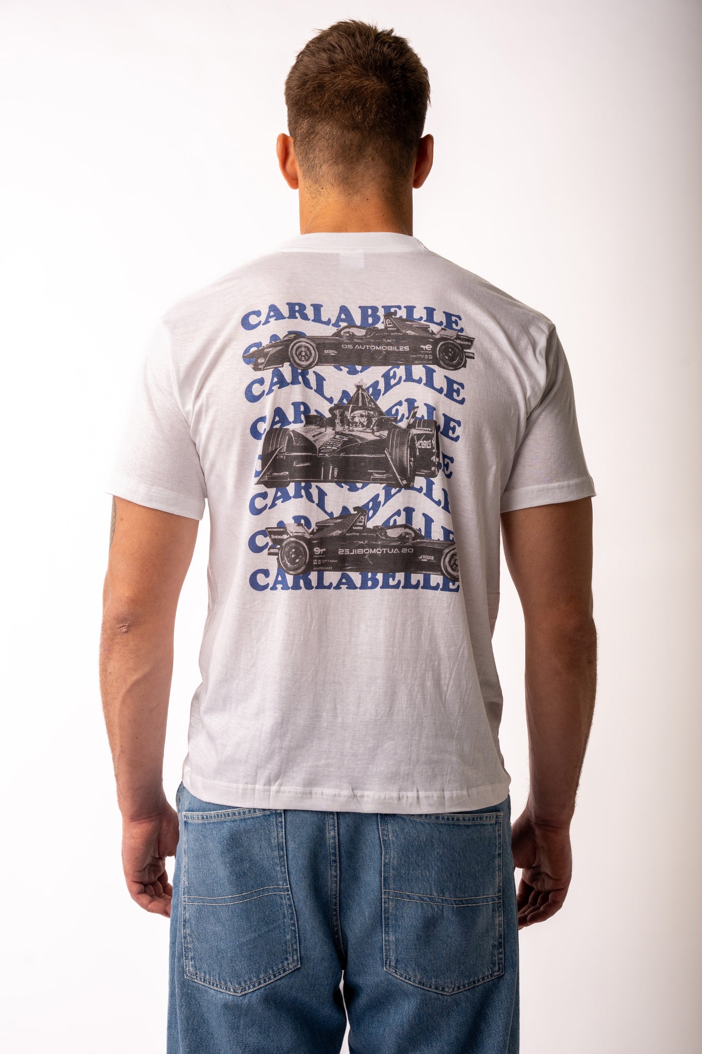 CARLABELLE Racing White T-Shirt