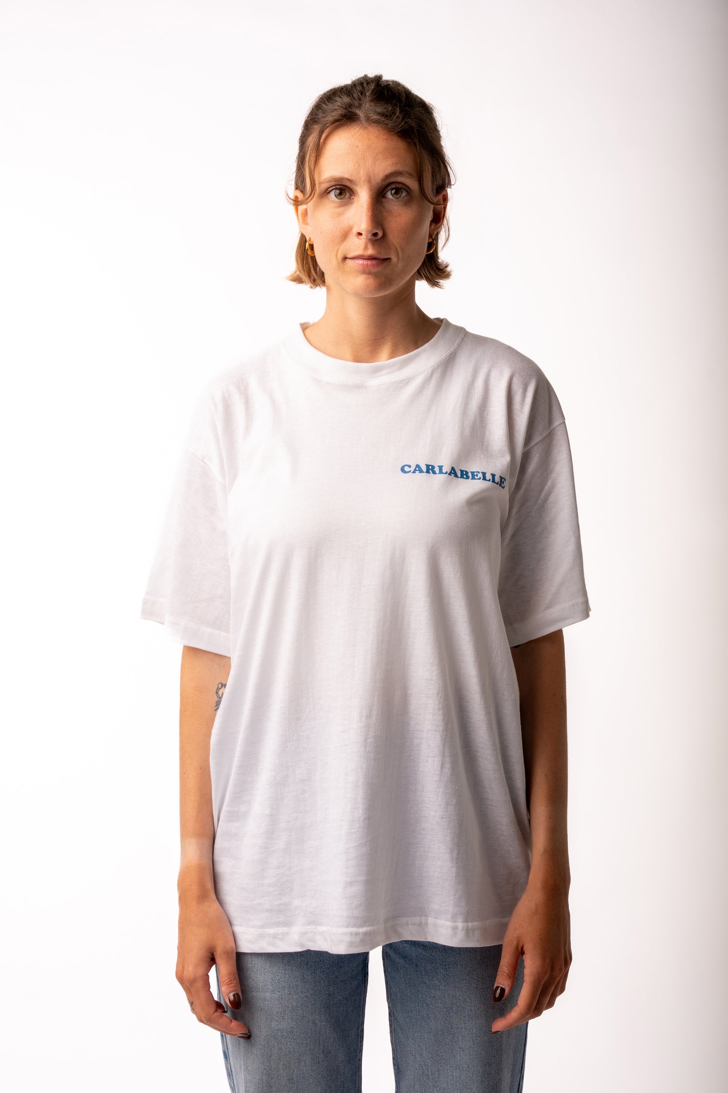 CARLABELLE Racing White T-Shirt