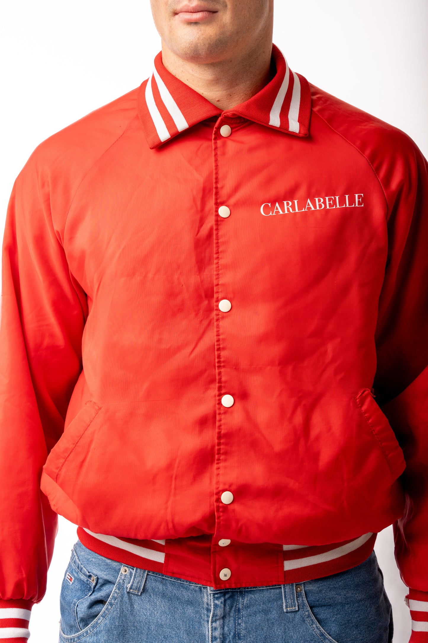 CARLABELLE Chequered Flag Varsity Jacket