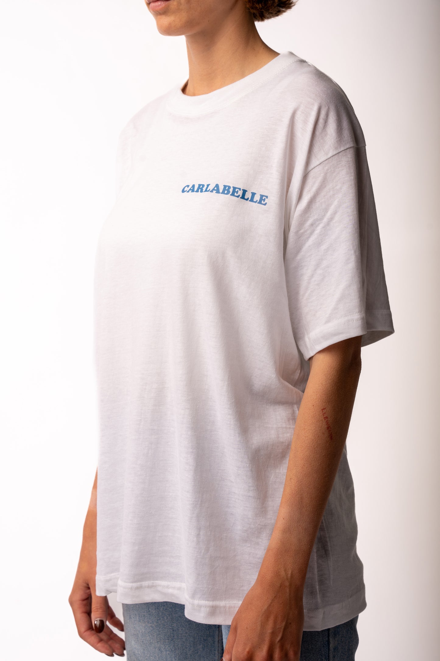 CARLABELLE Racing White T-Shirt