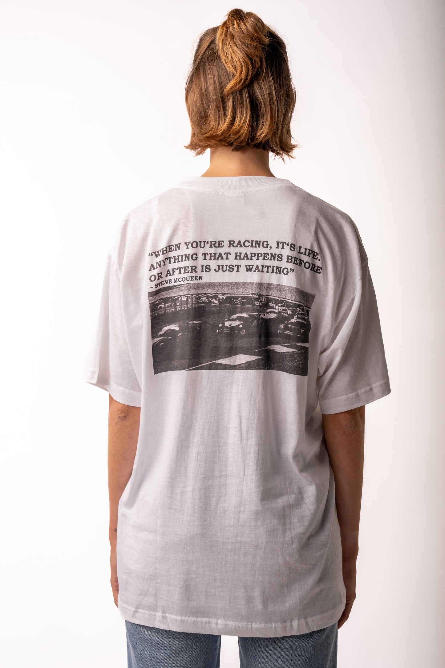 CARLABELLE Racing is Life T-Shirt White