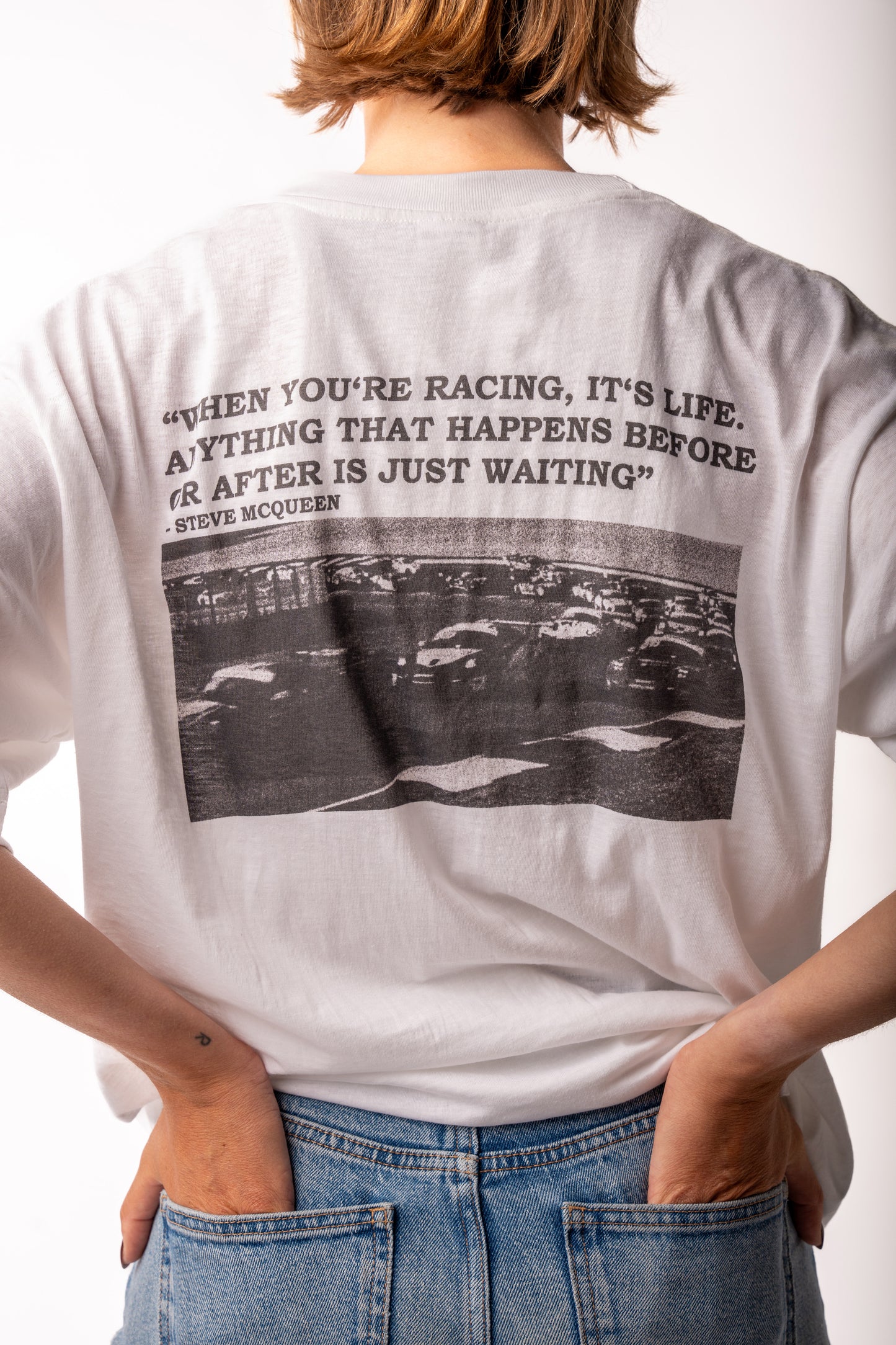 CARLABELLE Racing is Life T-Shirt White