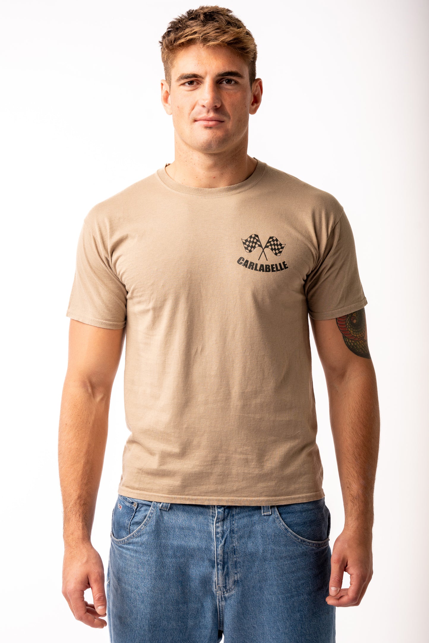CARLABELLE Italian Victory T-Shirt Beige