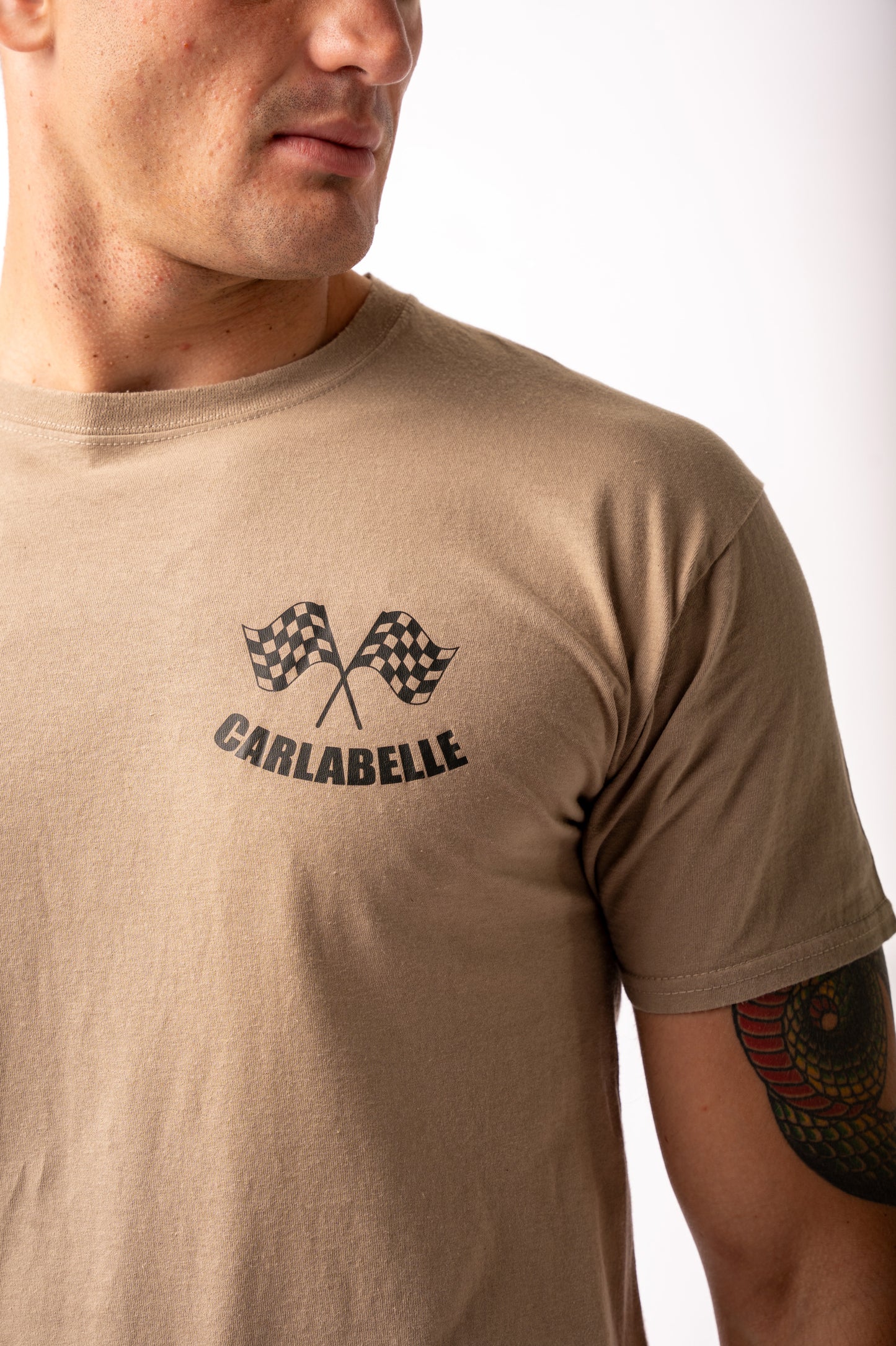 CARLABELLE Italian Victory T-Shirt Beige