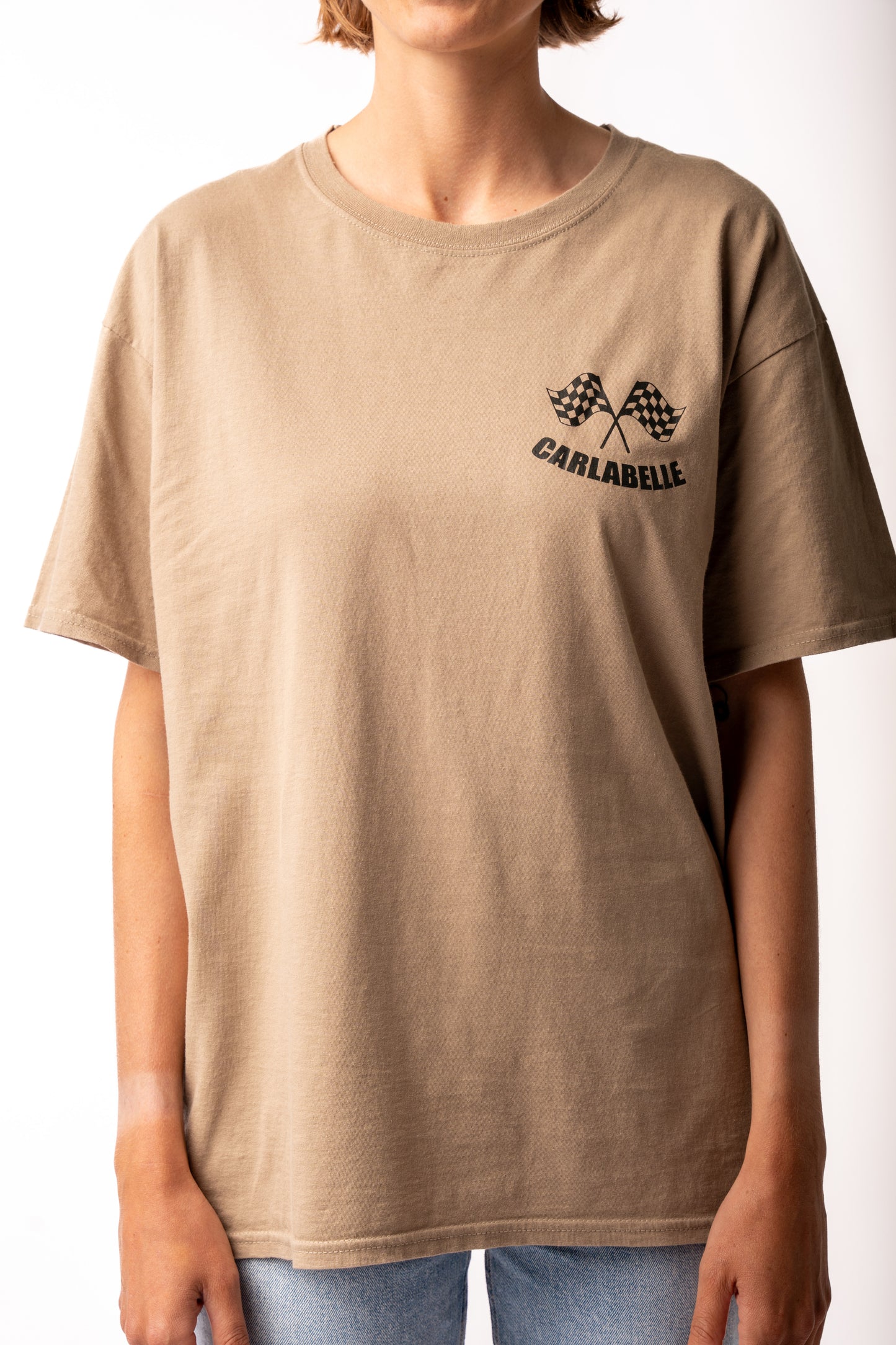 CARLABELLE Italian Victory T-Shirt Beige