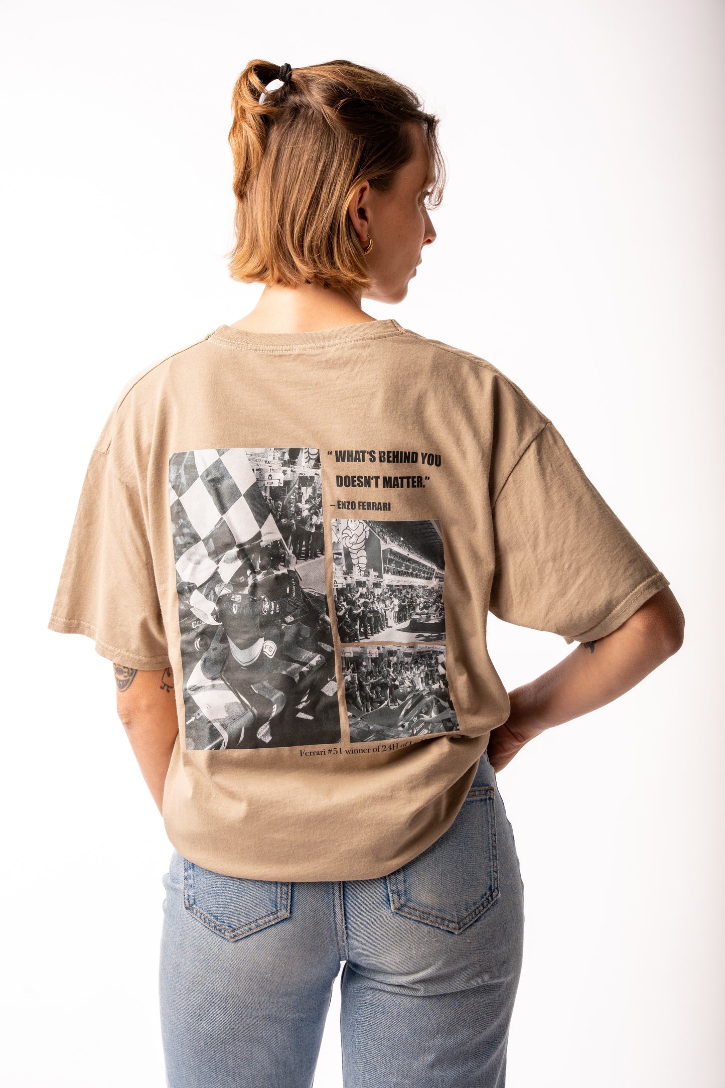 CARLABELLE Italian Victory T-Shirt Beige