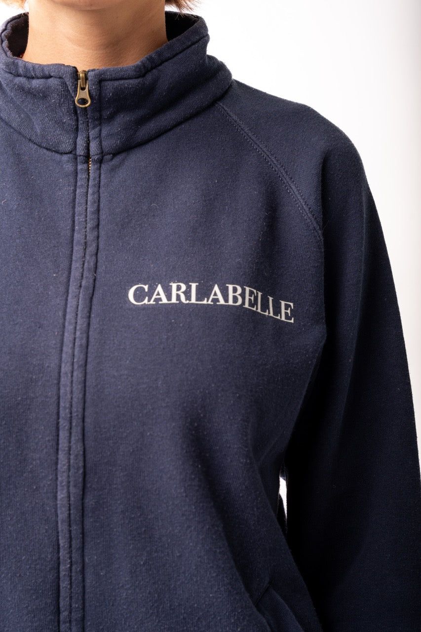 CARLABELLE Chequered Flag Full Zip Sweater