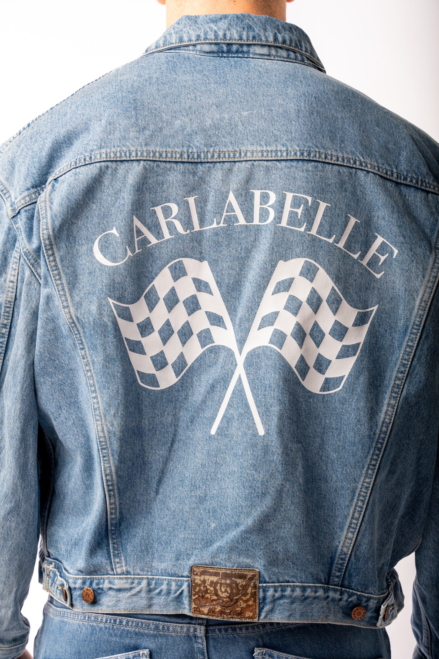 CARLABELLE Jeansjacke mit Zielflaggenmuster