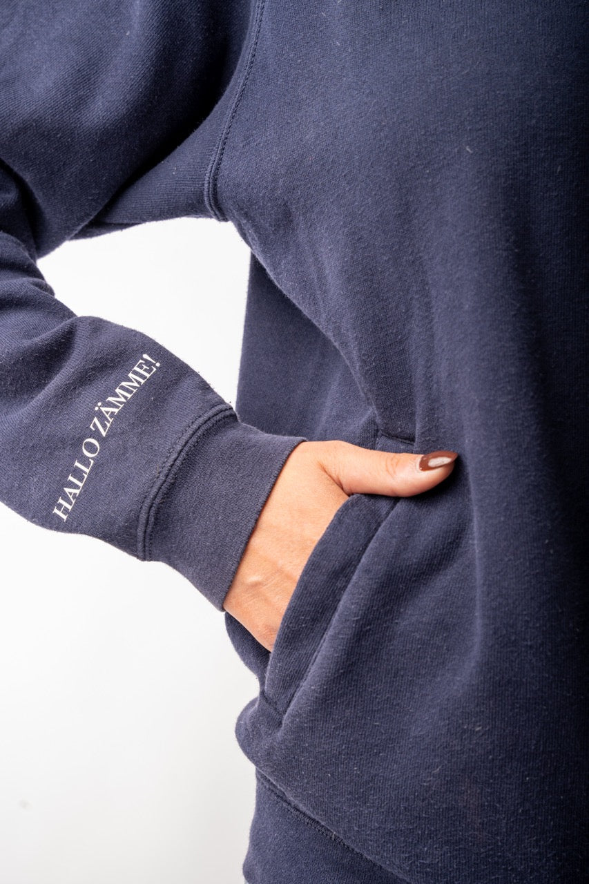 CARLABELLE Chequered Flag Full Zip Sweater