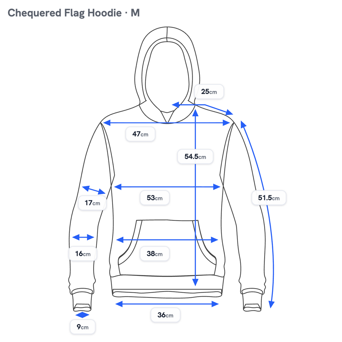 CARLABELLE Chequered Flag Hoodie